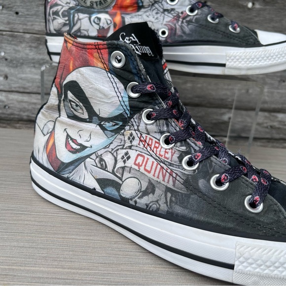 HARLEY QUINN X CONVERSE  Hi Top Sneakers - Picture 6 of 10
